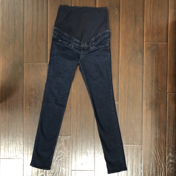 H&M Mama Maternity Dark Wash Skinny Jeans 6 - Picture 3 of 5